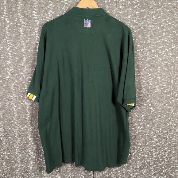 Vintage Green Bay Packers NFL Pro Line Short Sleeve Green Polo Shirt Men's XL - Picture 8 of 10
